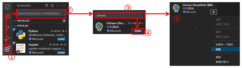 vscode設置中文顯示模式